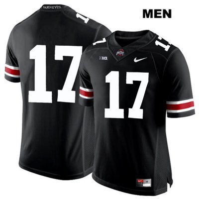 Men's NCAA Ohio State Buckeyes Kamryn Babb #17 College Stitched No Name Authentic Nike White Number Black Football Jersey WA20X05JF